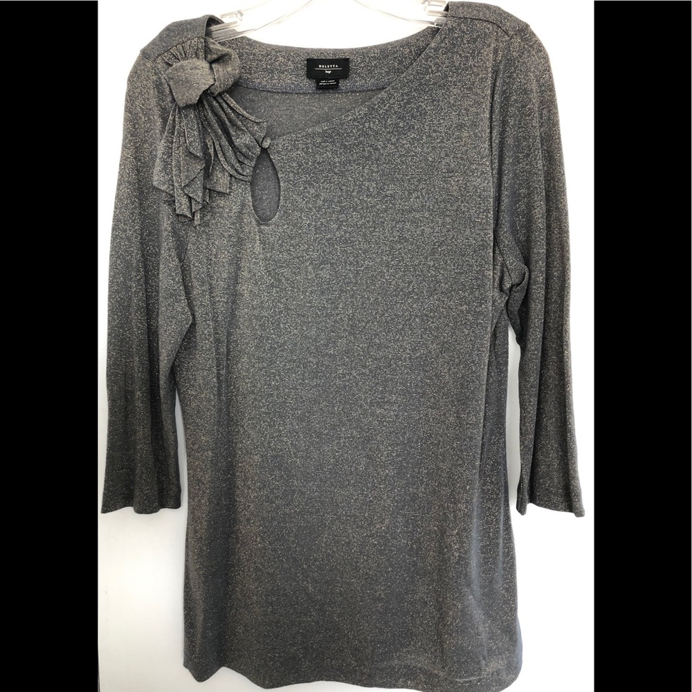 DELETTA FOR ANTHROPOLOGIE SPARKLE TOP